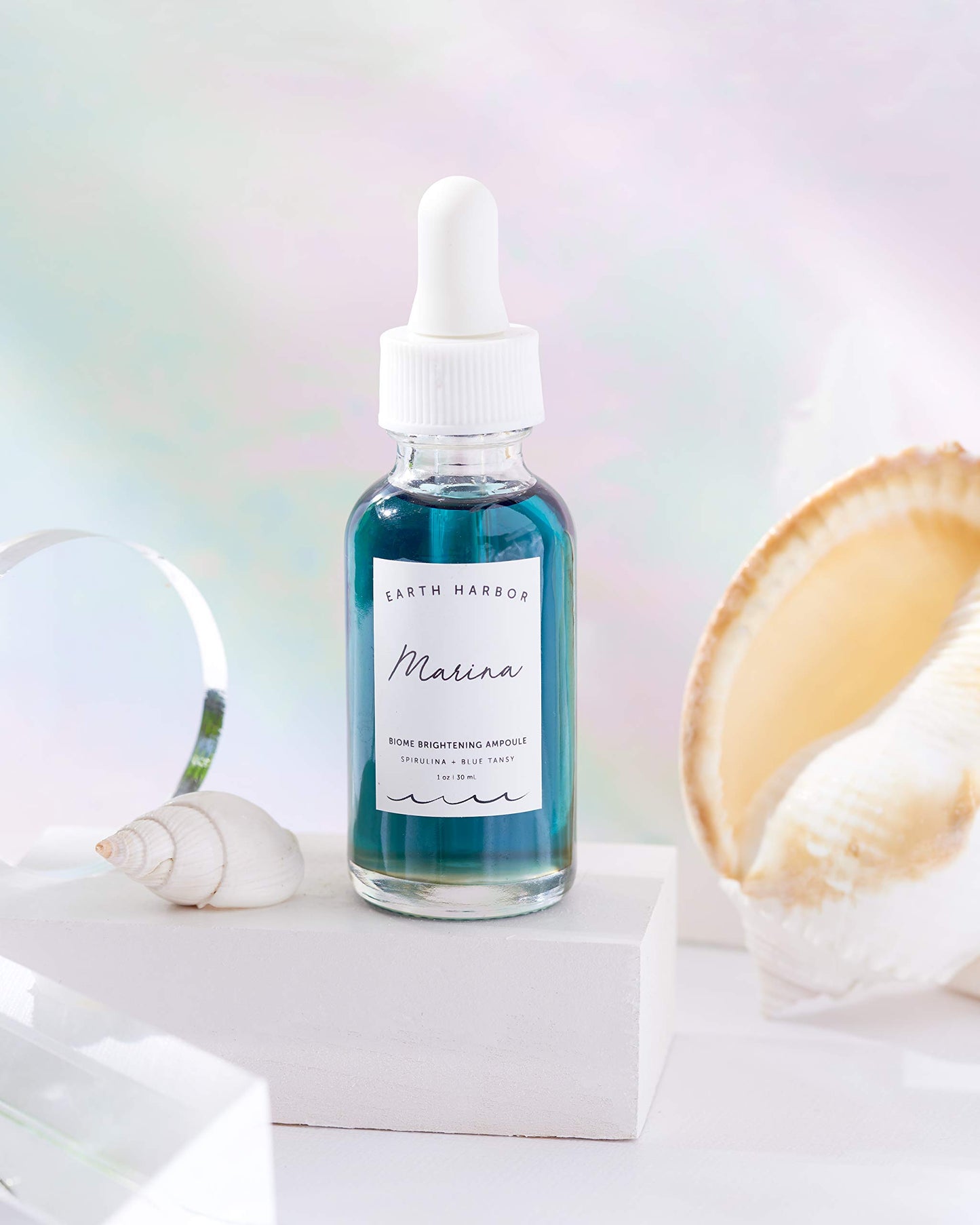 MARINA Biome Brightening Serum Ampoule, 12 Botanical Actives to Reduce Redness, Uneven Tone treatment for body, ampoule serum for All Skin Types, 1 fl