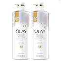 Olay Body Wash for Women, Elasticity Boosting, Collagen Peptide Serum Complex, Renews Moisture, Free of Parabens & Phthalates, Vitamin B3 Lameller