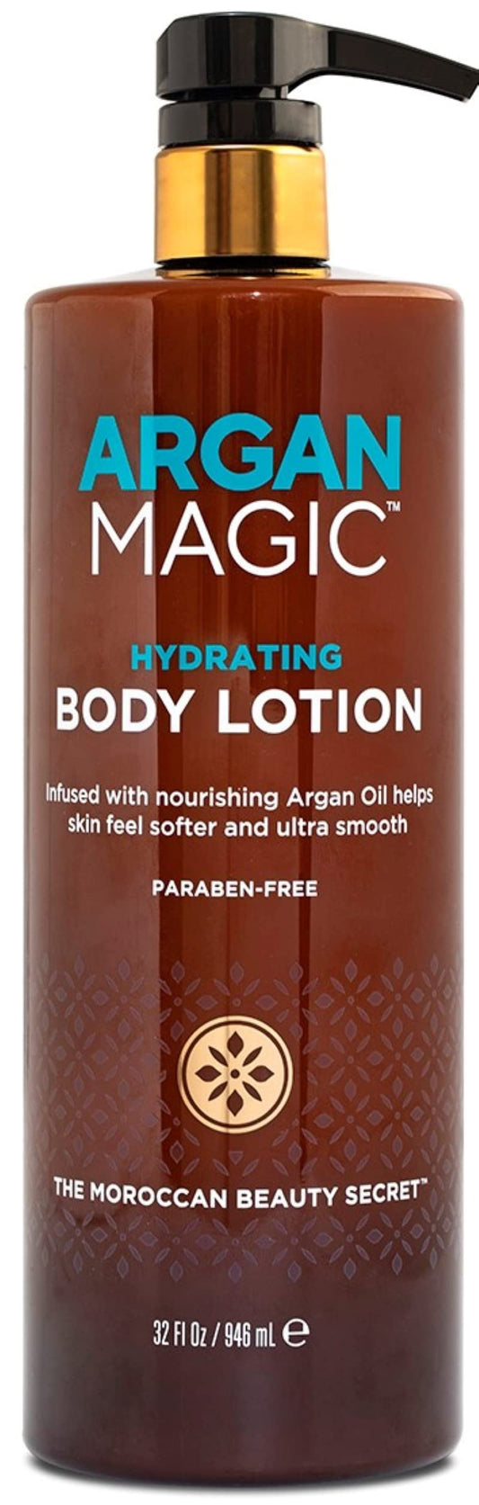 Argan Magic Hydrating Body Lotion with Argan Oil & Shea Butter for Dry Skin - Nourishes Skin, Restores Moisture, Smooths & Softens | Non-Greasy
