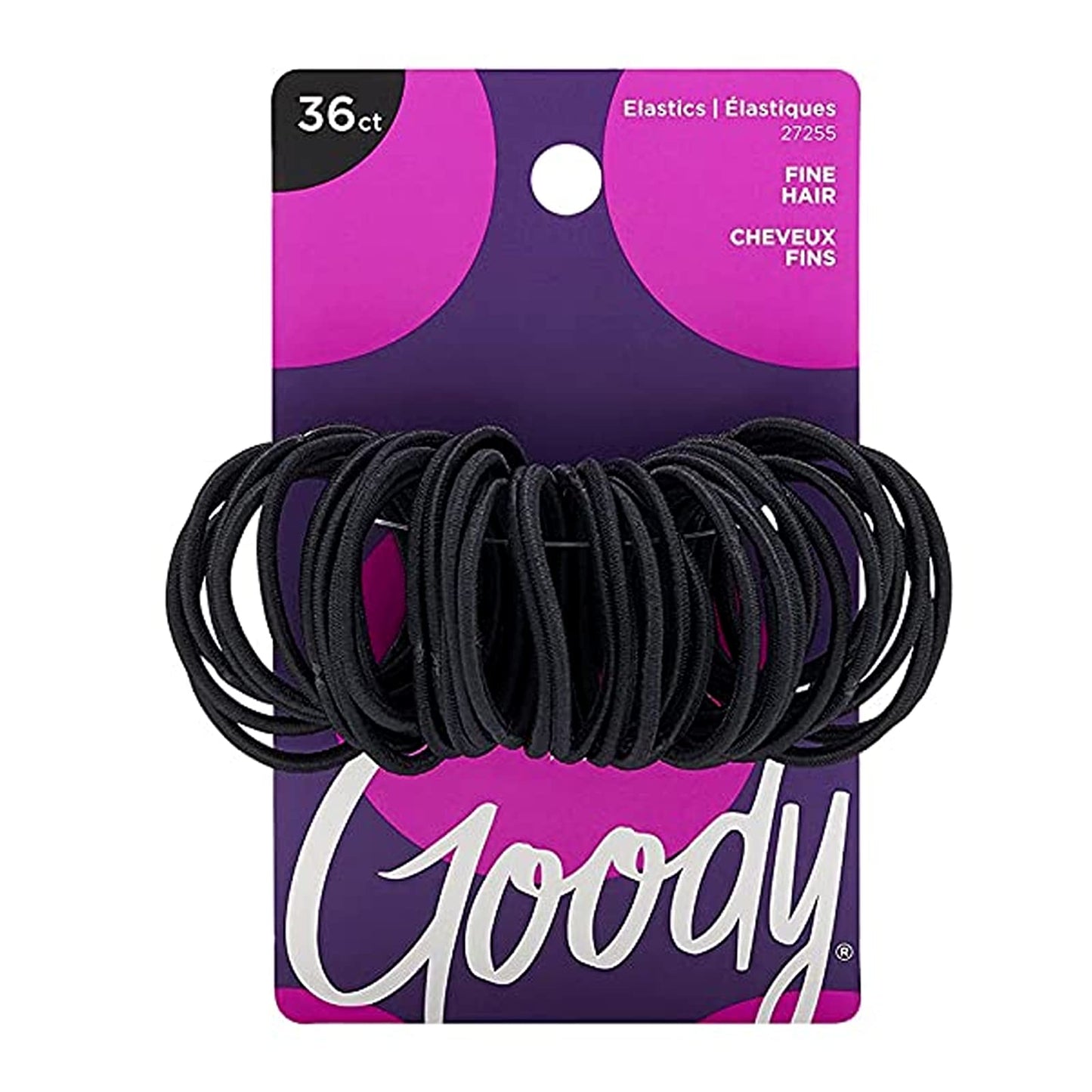 Goody Ouchless Hair Elastics, Black, 36 Count (Pack of 1) Beauty and Personal Care GOODY