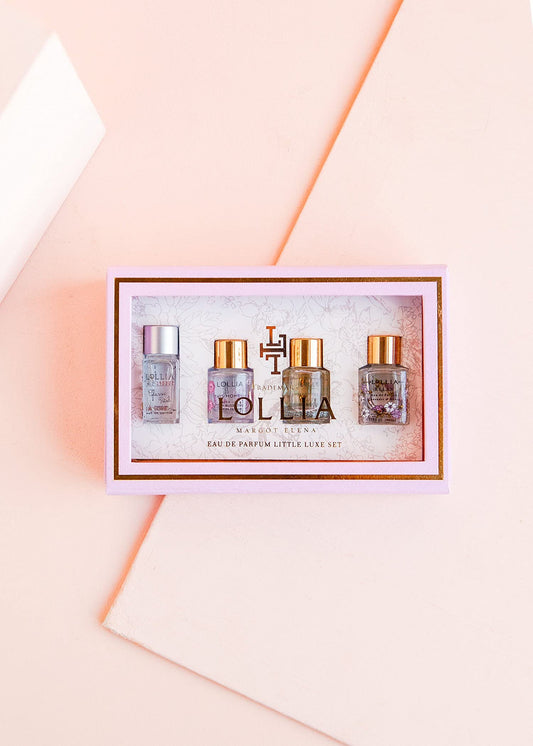 LOLLIA Little Luxe Eau de Parfum Bundle | A Beautifully Captivating Perfume | Sophisticated, Modern Scent Featuring Blushing Fragrance Notes