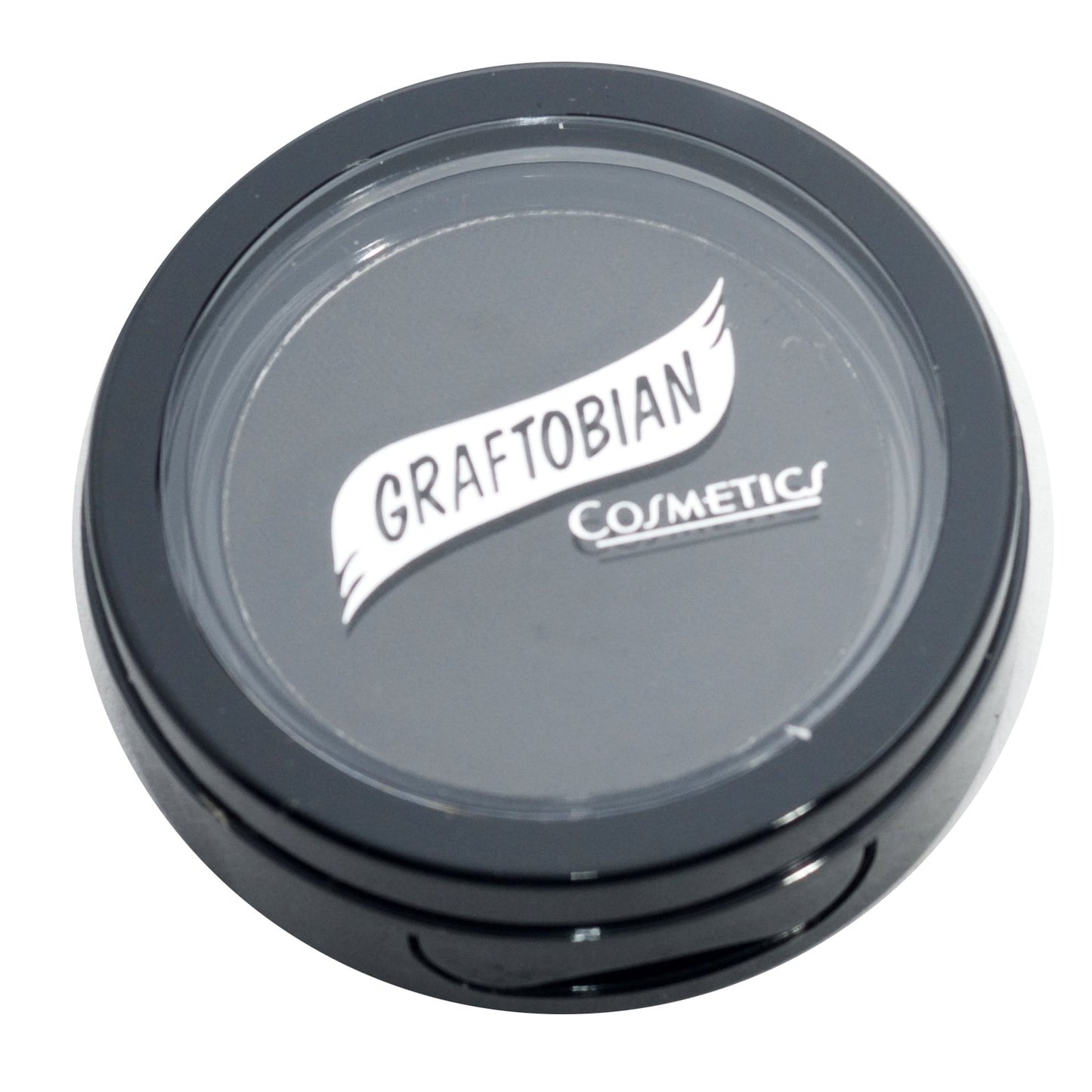 Graftobian Jet Black Cake Eyeliner - Smudge Proof, Long Lasting, Water Activated Pressed Powder Eyeliner for Bold Graphic Liner or Subtle Tightline