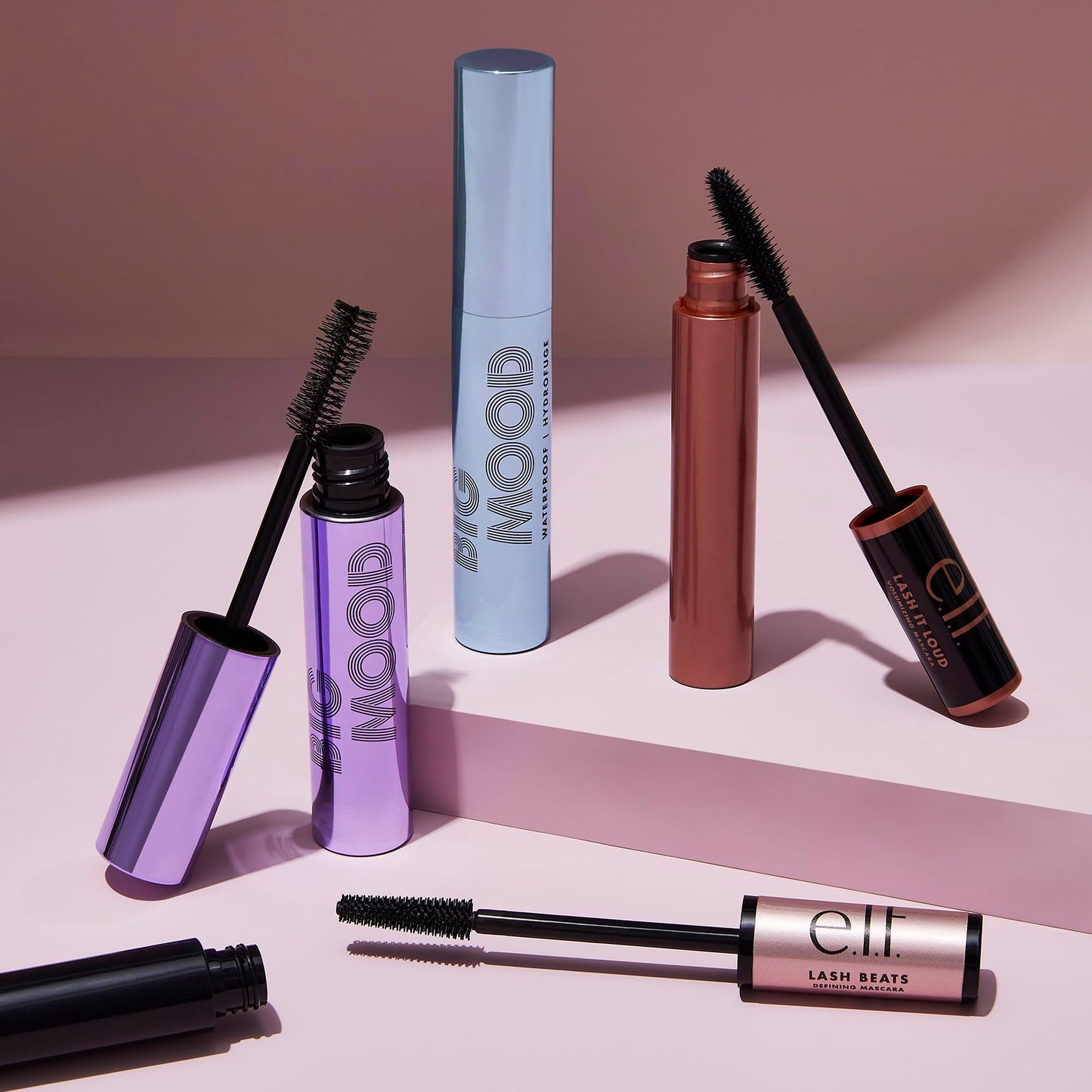 e.l.f. Lash It Loud Mascara, Volumizing Formula for Mega Volume Lashes, Creates Fuller & Bolder Eyelashes, Intensely Pigmented, Deep Brown, 0.23 Oz