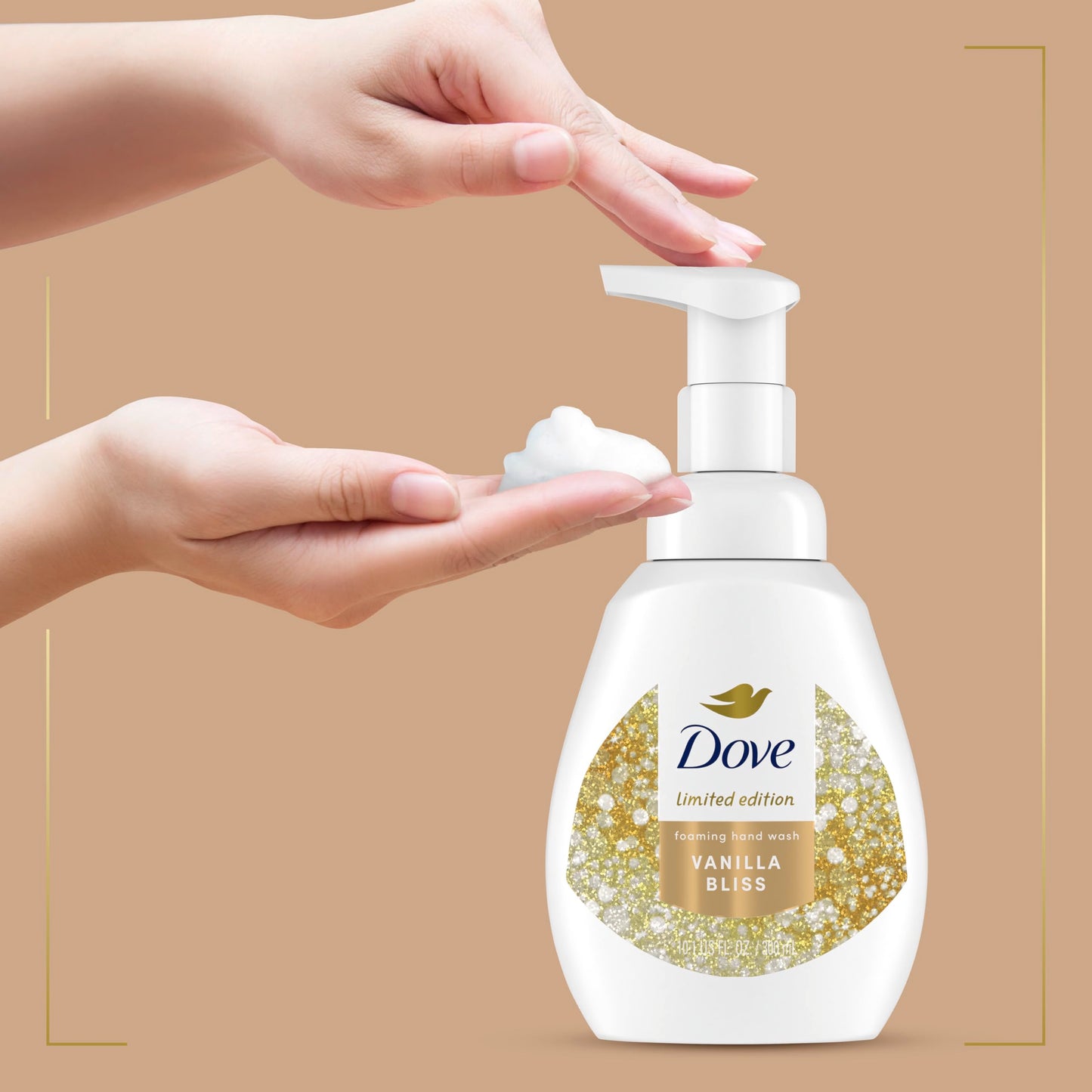 Dove Warm Vanilla & Sugar Cane Protects Skin from Dryness Foaming Hand Wash More Moisturizers than the Leading Ordinary Hand Soap, 10.1 oz