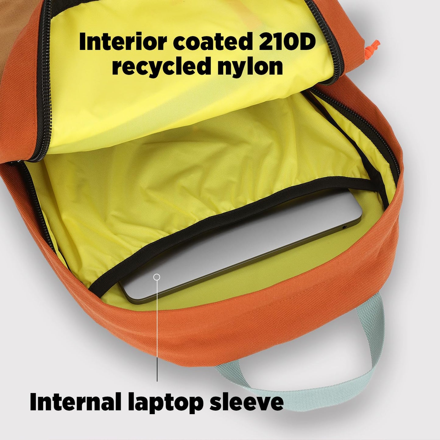 Topo Designs Daypack Classic - OG Daily Carry Pack Designed in Denver, Functional Travel Bag, Made from Recycled Nylon, 2 Padded Laptop Sleeves, 21L (Asphalt/Black)