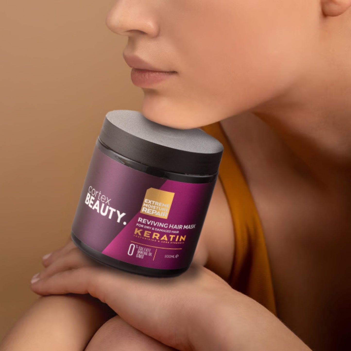 Cortex Beauty | Keratin Hydrating Shampoo, Strengthening Conditioner, and Reviving Hair Mask Set