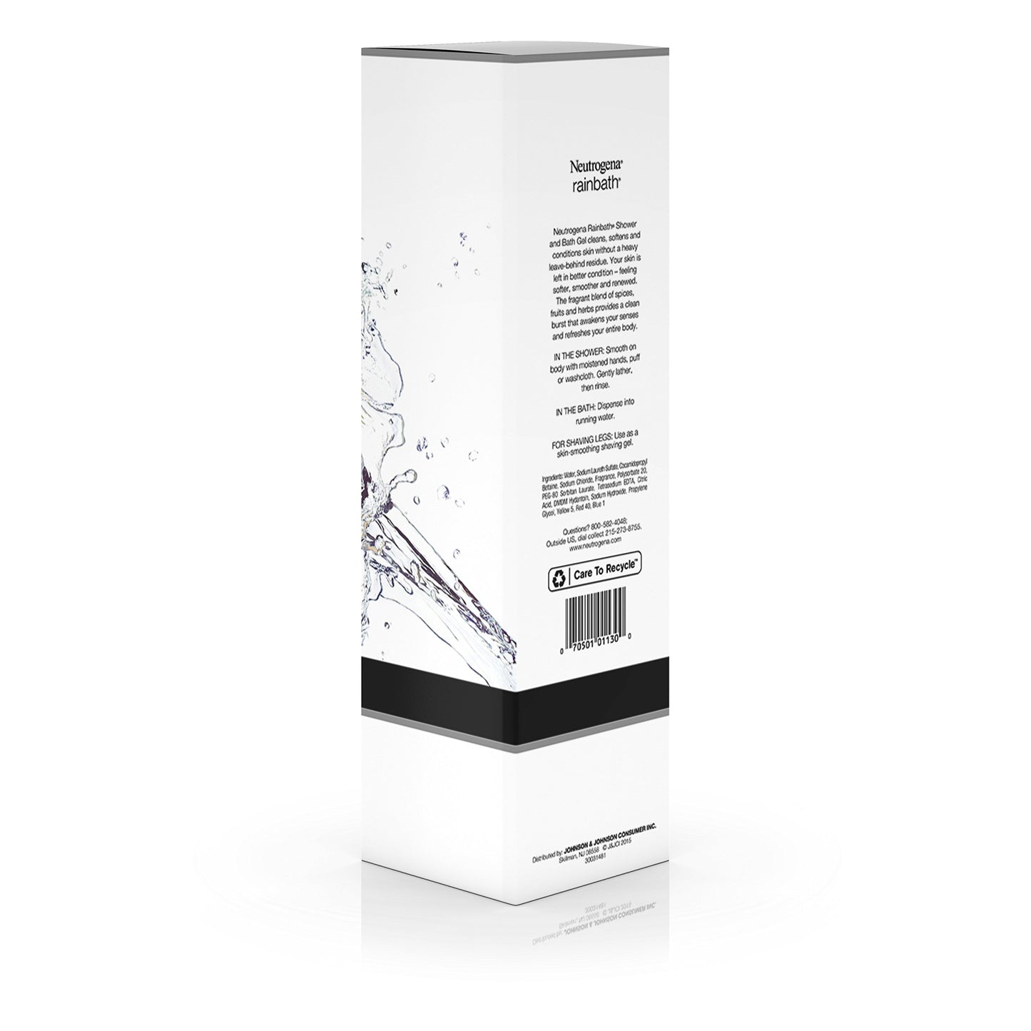 Neutrogena Rainbath Cleansing Shower & Bath Gel, Daily Moisturizing Body Wash Cleanser & Shaving Gel for Men & Women, Clean-Rinsing Creamy Lather