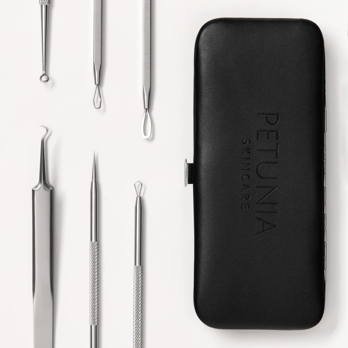 6 Piece Set Pimple Popper Blackhead Remover and Acne Extractor Kit Specifically Treats Face Blemishes Zits and Whiteheads - Perfect Stocking Stuffer