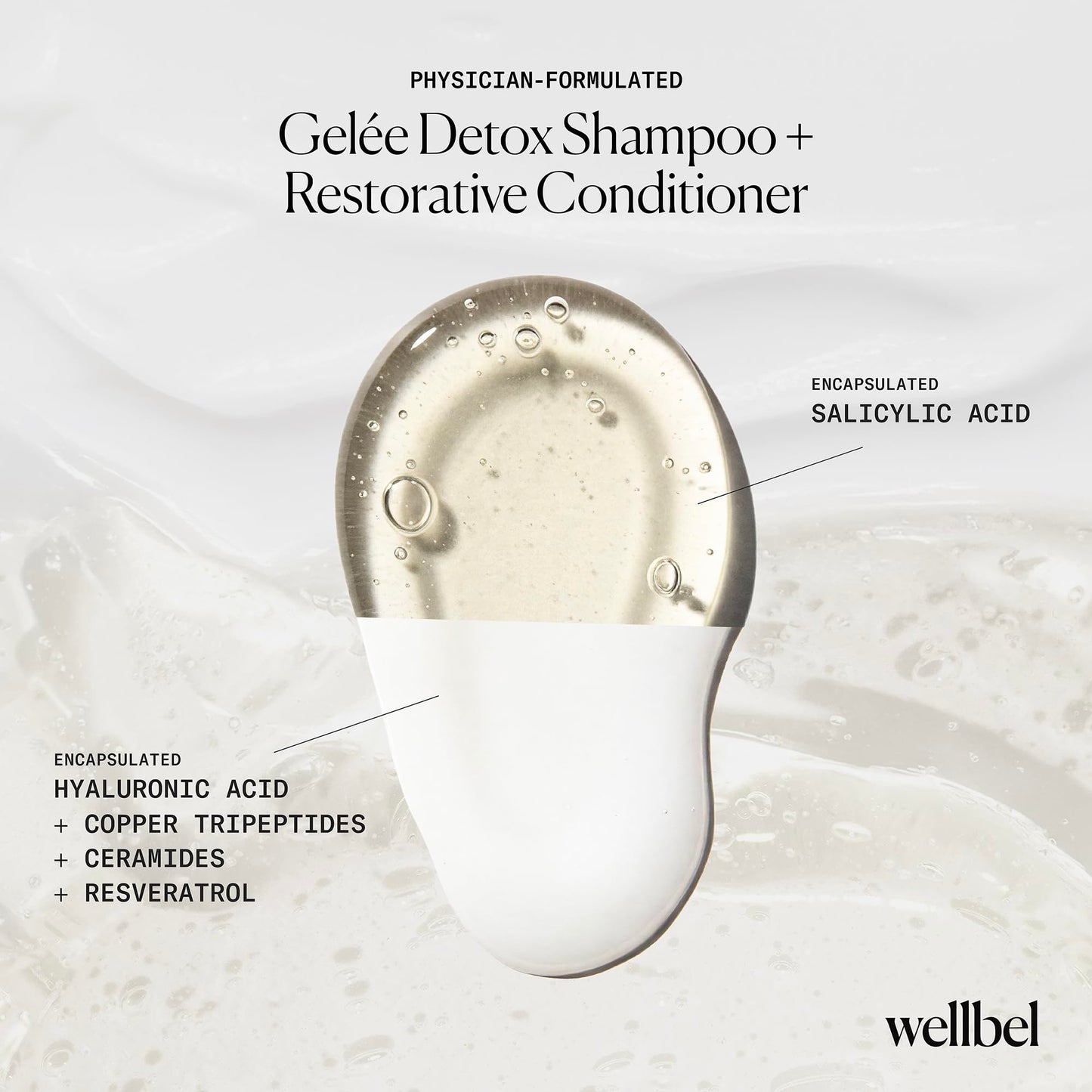 Detox + Restore Duo - Shampoo & Conditioner Set for Scalp Health & Hydration - Microbiome Reset & Frizz Control with Peptides & Hyaluronic Acid (2 x