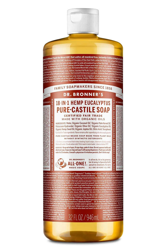 Dr Bronner Soap Liq Eucalypts 32 Ounces (6 pack) Beauty & Personal Care Dr. Bronner's