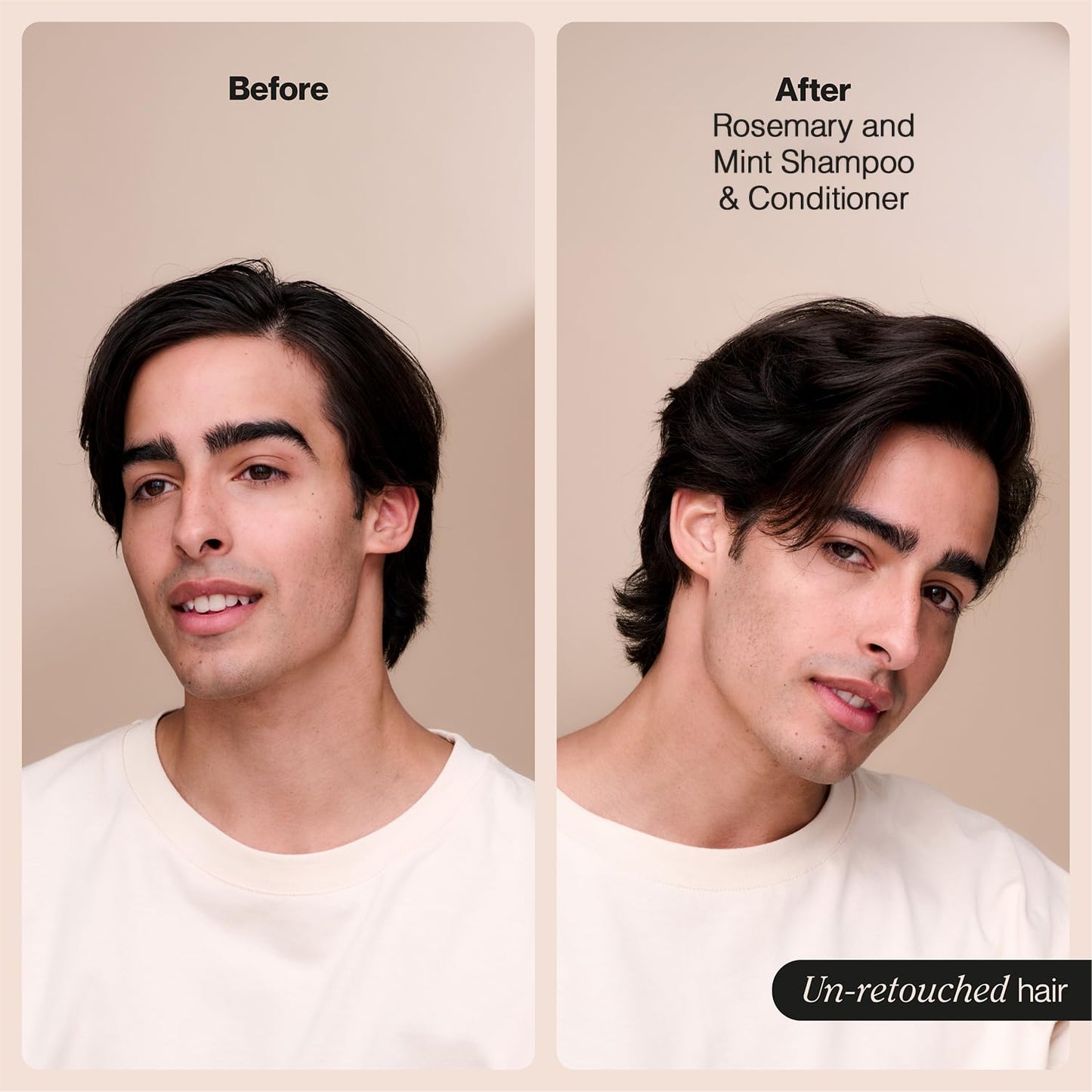 Suave Shampoo and Conditioner, Rosemary & Mint - Invigorating Formula with 100% Natural Essential Oils, 12.6 Oz Ea