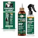 Difeel Rosemary & Mint Hair Care Set - 8oz Hair Oil and 8oz Leave-in Conditioning Spray in a Gift Box