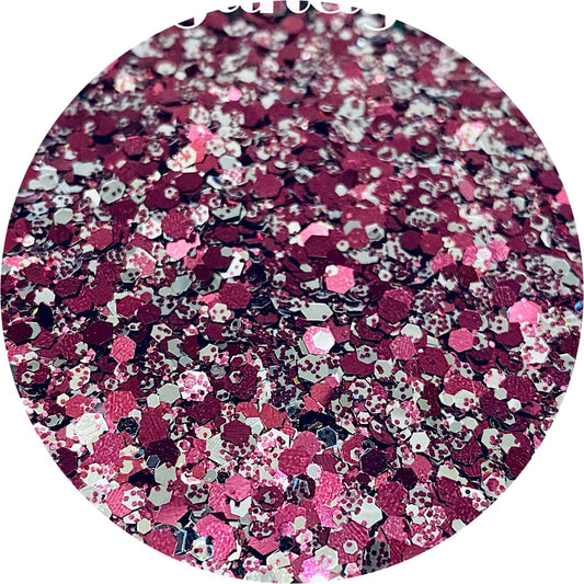 Burgundy Polyester Glitter | Craft Glitter | Glitter for Arts & Crafts | Tumblers | Cosmetics | Nails | Epoxy Resin Art | Slime | DIY | Body Glitter |