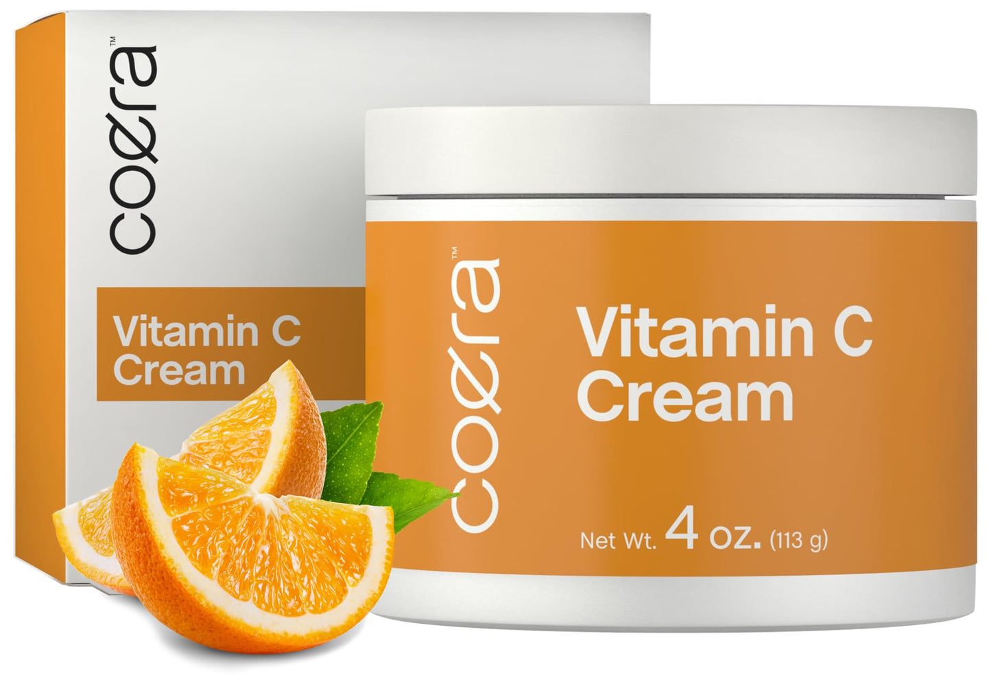 Coera Vitamin C Cream | 4oz | For Face, Dark Spots, Body, and Skin | Brightening, Hydrating, & Firming Moisturizer | Free of Parabens, SLS