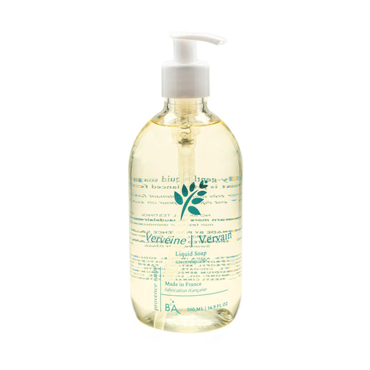 Provence Sante Natural Liquid Soap - Moisturizing Almond Oil Hand Soap with Lemon Vervain Scent - Elegant Pump Dispenser for Kitchen & Bath (16.9 oz) Beauty & Personal Care Provence Sante
