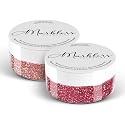 MARBLERS Twinkle Face & Body Glitter Duo [Holo Pink Rose & Crimson Pink] 0.36oz (10g) | Non-Toxic | Cruelty-Free | Eyeshadow, Nail Polish, Nail Art |