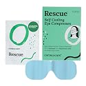 CorneaCare Rescue: Hydrogel Self Cooling Compress | Cold Eye Masks for Puffy Eyes | Self Cooling Eye Compress for Fast Relief | Travel Ready | 6 Count