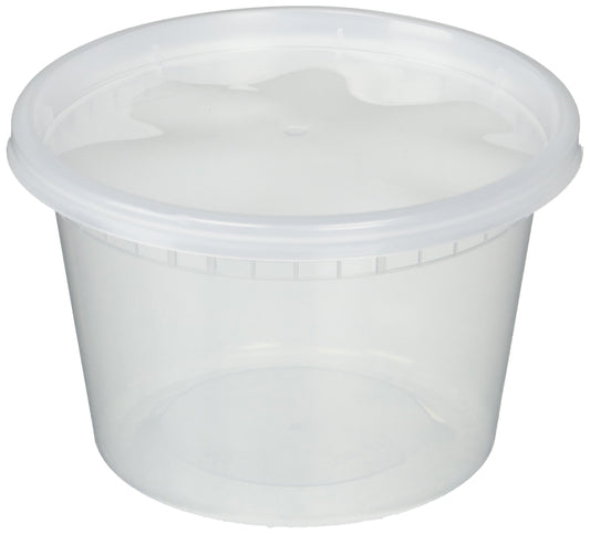 Deli Food Storage Containers with Lids, 16 Ounce (48 Count)