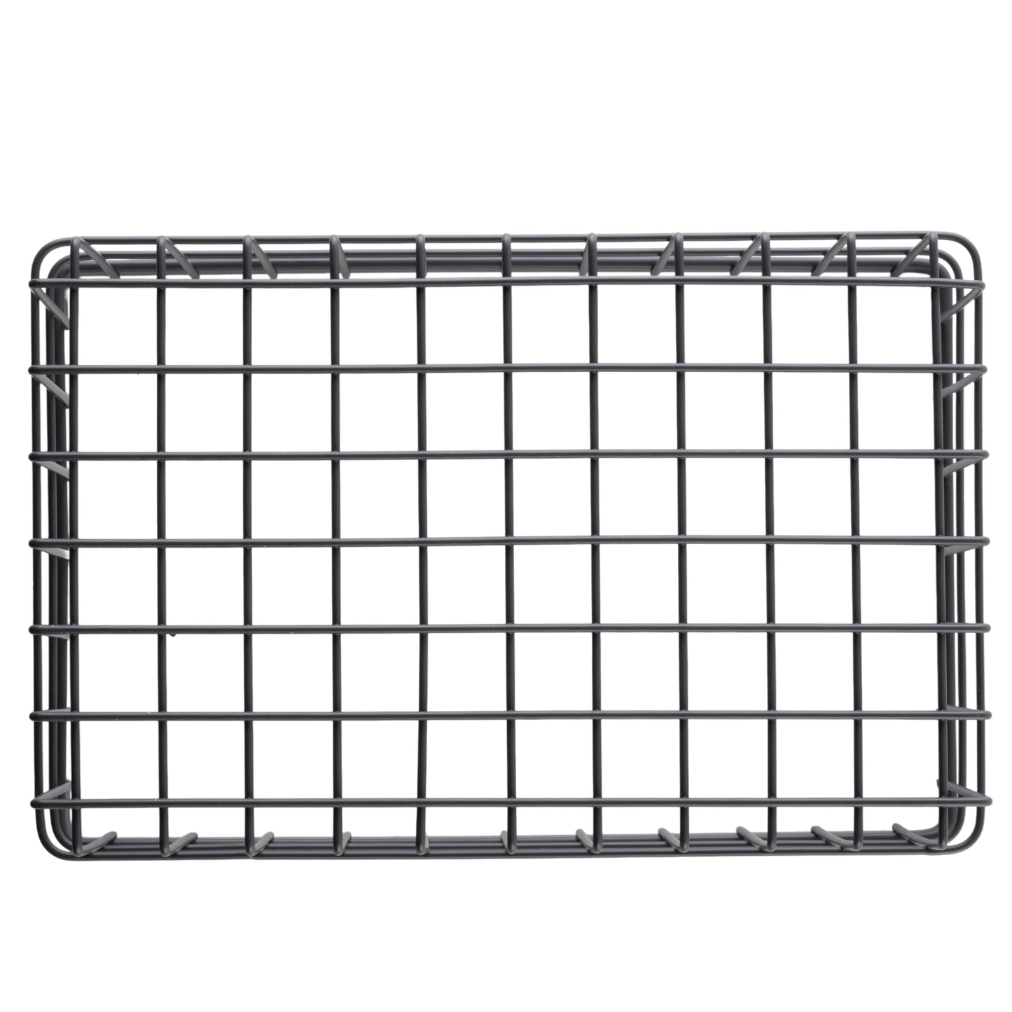 G.E.T. WB-964-MG Rectangular Metal Storage Wire Basket for Pantry, Produce and More, 9" x 6" x 4"