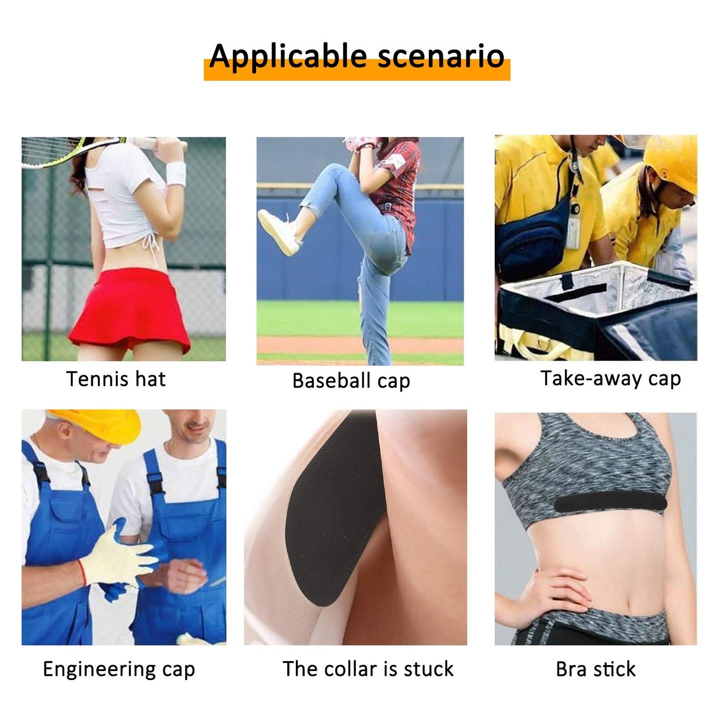 Collar Protector Disposable Collar Absorbent Shirt Pad Neck Liner Pads Protector Prevent Sweat [Black] Beauty and Personal Care YUYTE