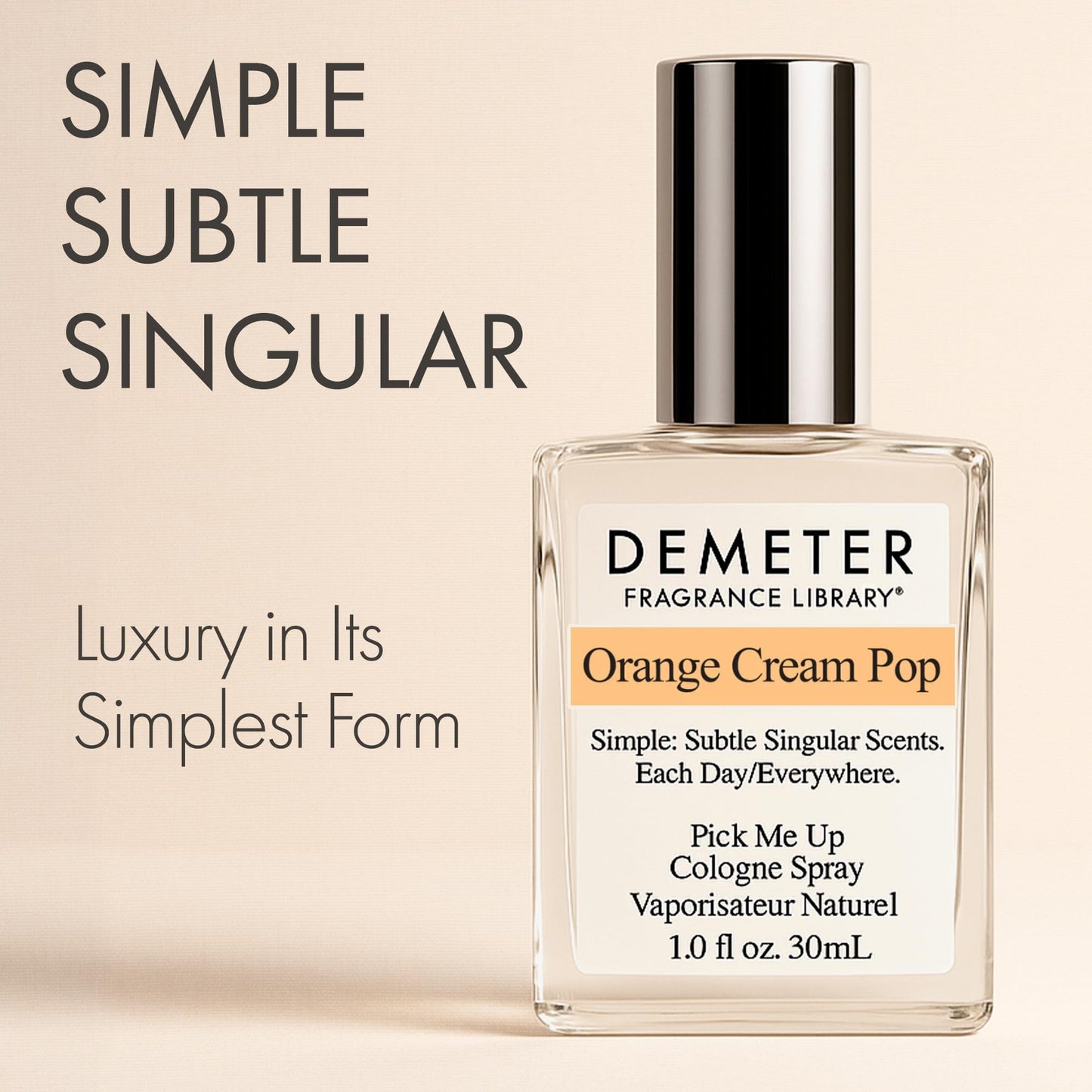 DEMETER Natural Perfume Spray Cologne for Women, Orange Cream Pop, 1 oz