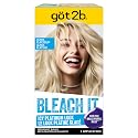 got2b Bleach It Permanent Hair Dye, Ultra Platinum Blonde, 00A, Hair Bleach Kit with Developer and Anti-Brass Purple Mask, Lightens Up to 8 Levels