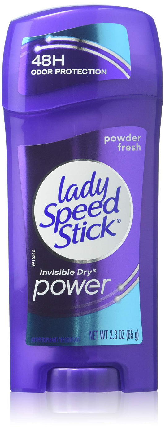Lady Speed Stick Deodorant 2.3 Ounce Powder Fresh Invisi Dry (68ml) (2 Pack) Beauty and Personal Care Mennen