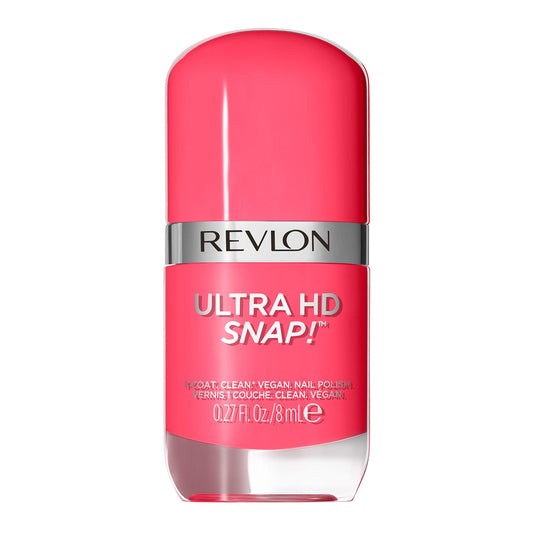 REVLON Ultra HD Snap Nail Color, Natural Rich Glossy Polish, 100% Vegan Formula, No Base or Top Coat Needed, 009 No Drama, 0.27 fl oz