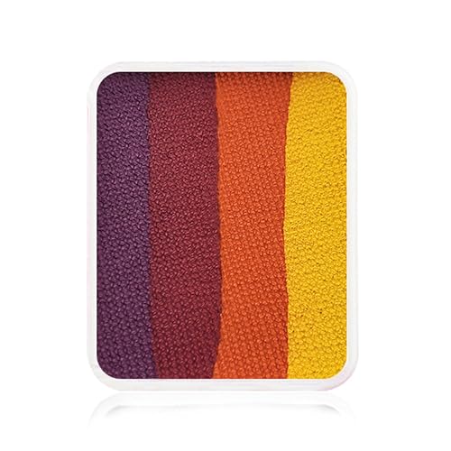 Kraze FX Face Paint Palette Refill - Sundown Face Paint (6 gm) - Hypoallergenic Non-Toxic Water Activated Halloween Professional Face & Body Painting