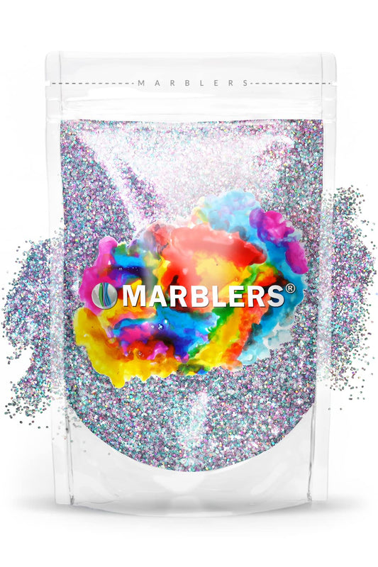 MARBLERS Holographic Glitter [Holo Fairy Powder] 3oz (85g) | Fine | Non-Toxic, Vegan, Cruelty-Free | Face, Body, Eyeshadow, Hair, Party Makeup | Nail