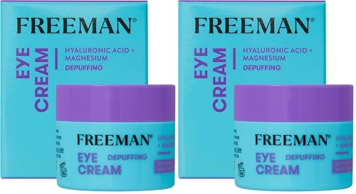 Freeman Eye Cream, Moisturizing Under Eye Cream For Dull & Tired Eyes, Brightens & Depuffs Undereye Skin, Helps Dark Circles, Infused With Magnesium