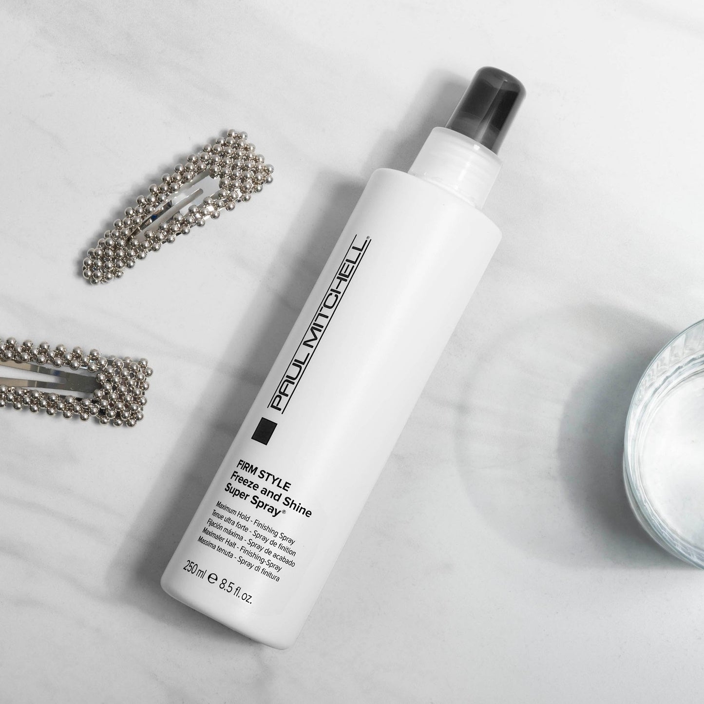 Paul Mitchell Freeze and Shine Super Hairspray, Maximum Hold, Shiny Finish Hairspray, For Coarse Hair, 16.9 fl. oz