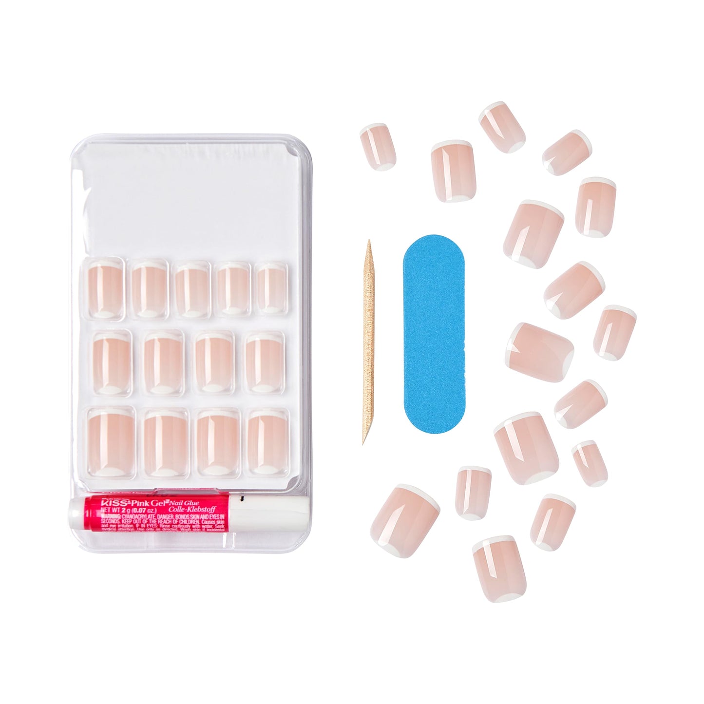 KISS Classy Fake Nails Ready-To-Wear DIY Manicure - Simple Enough, Waterproof, Smudge Proof, Chip Proof, No Dry Time, Durable & Flexible, Long Beauty & Personal Care KISS