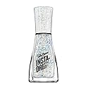 Sally Hansen Insta-Dri Nail Polish | Quick Dry, Long Lasting, Streak-Free Shine | Sheer, Shimmer | 104 Twinkle, Twinkle | White Glitter Nail Color