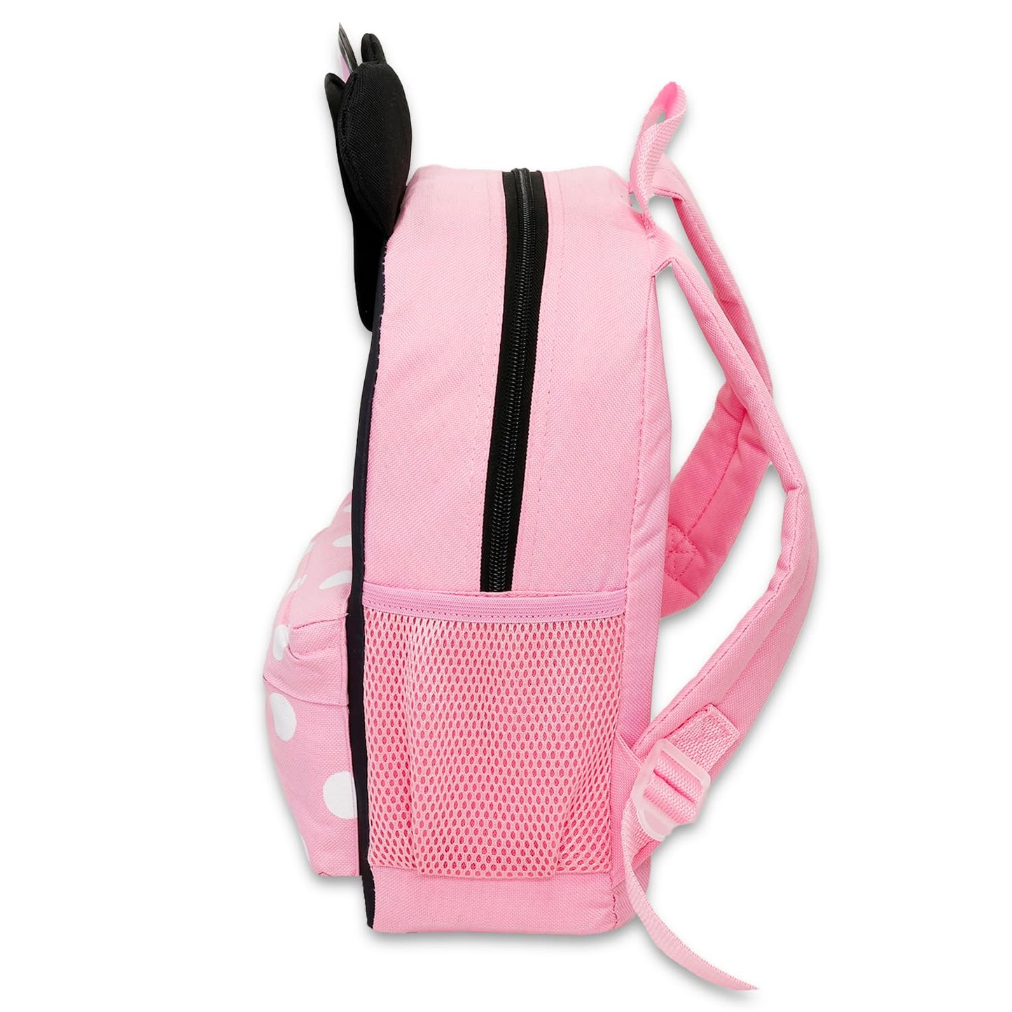 Disney Minnie Mouse Mini Backpack for Toddlers ~ Deluxe 12" Minnie Face Bag with 3D Ears and Bow (Minnie Mouse School Supplies Bundle)