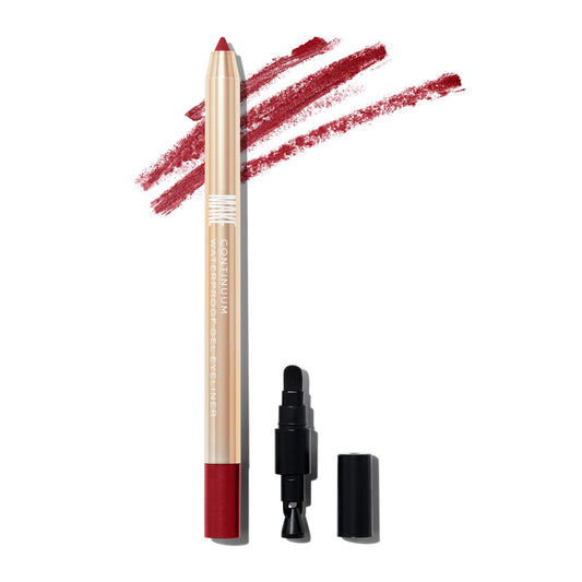 MAKE Beauty Continuum Waterproof Gel Eyeliner Pencil. Creamy, Pigmented Multi-Use, including Waterline with Built-in Sharpener and Blending Brush.