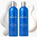 Elon Sulfate Free Shampoo and Conditioner Set (12oz) -Hair Shampoo for Color Treated Hair to Extend Color -Conditioner for Dry Hair to Nourish