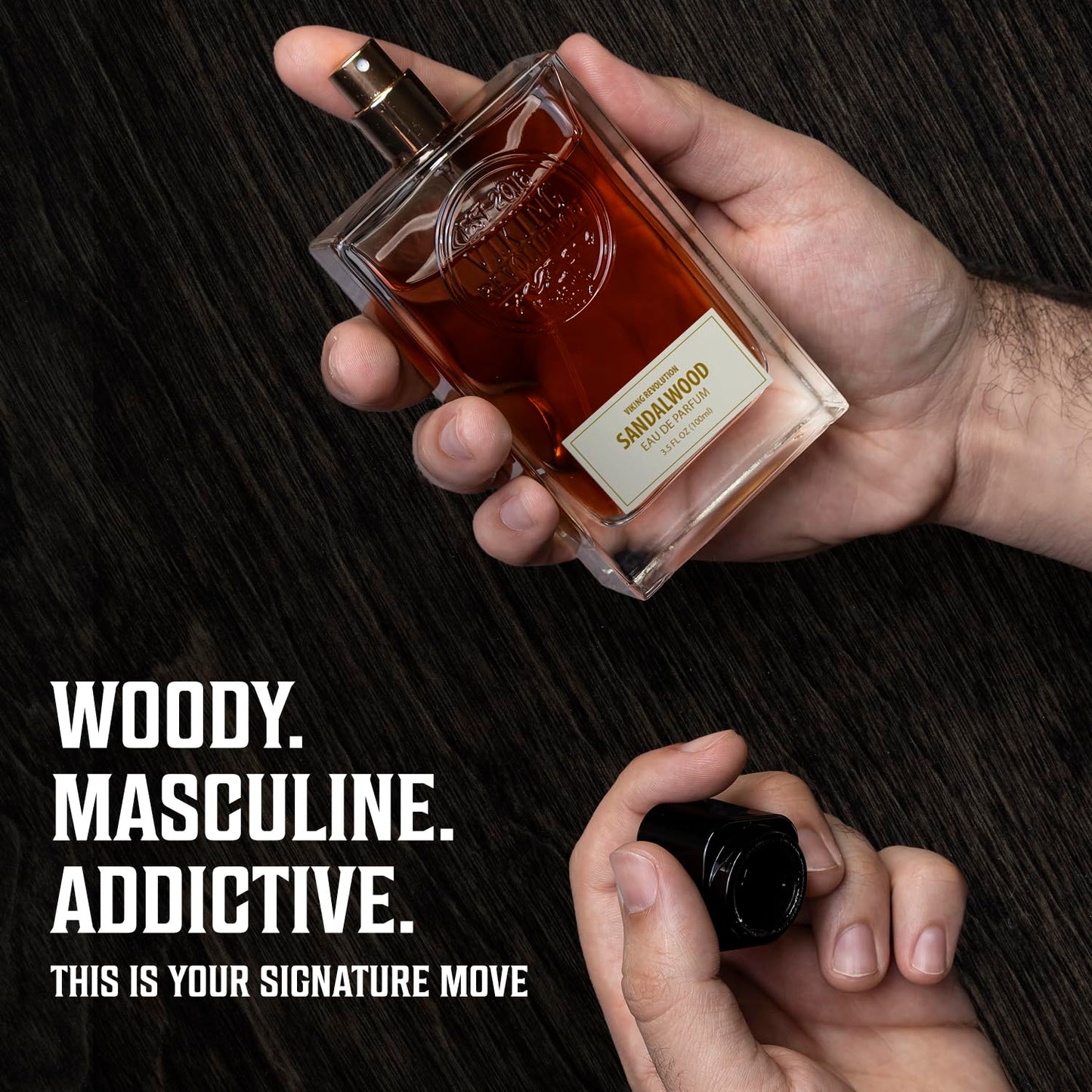 Viking Revolution Sandalwood Perfume, Intense & Lasting Men's Eau de Parfum, A Deeper, Richer Woody Fragrance with Notes of Musk, Ambergris, Cedar Beauty and Personal Care Viking Revolution