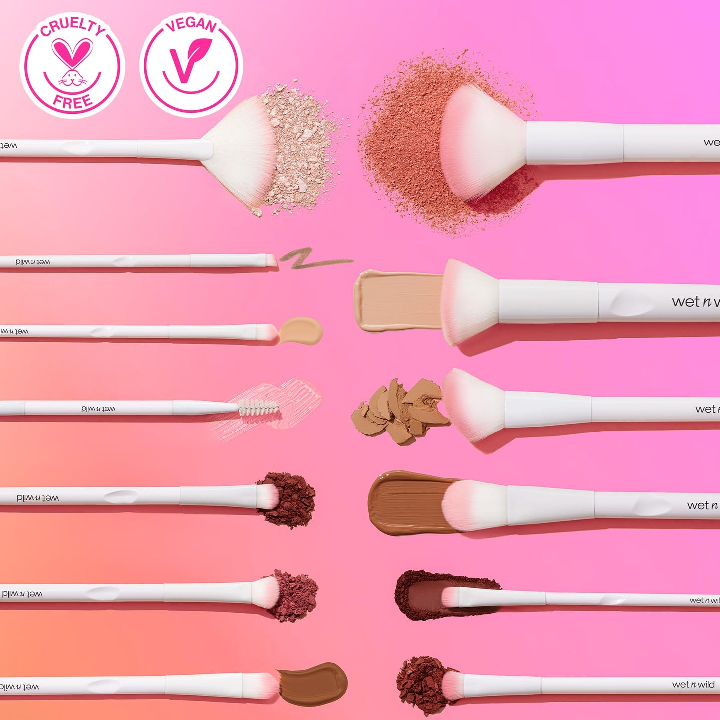 wet n wild Eye Crease Brush,Flawless Tapered Blending, Soft Synthetic Fibers, Ergonomic Handle for Comfortable Precision Control, Cruelty-Free & Vegan