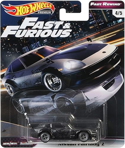 Hot Wheels Fast Rewind Fast & Furious Nissan Fairlady Z 4/5, Dark Gray
