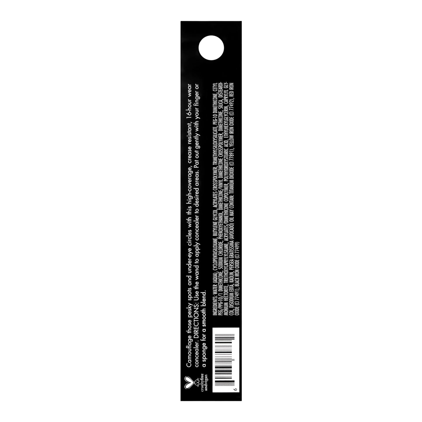 e.l.f. 16HR Camo Concealer, Full-Coverage, Highly-Pigmented Face Concealer With A Matte Finish, Crease-proof, Vegan & Cruelty-Free, Fair Beige
