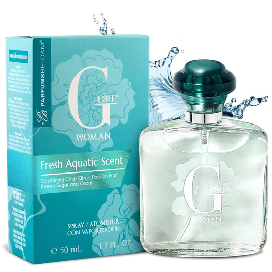 PB ParfumsBelcam G eàu Woman Eau De Parfum Spray for Women - 50 mL Affordable Long Lasting Perfume with Fresh Aquatic Fragrance & Chic Citrus Scent