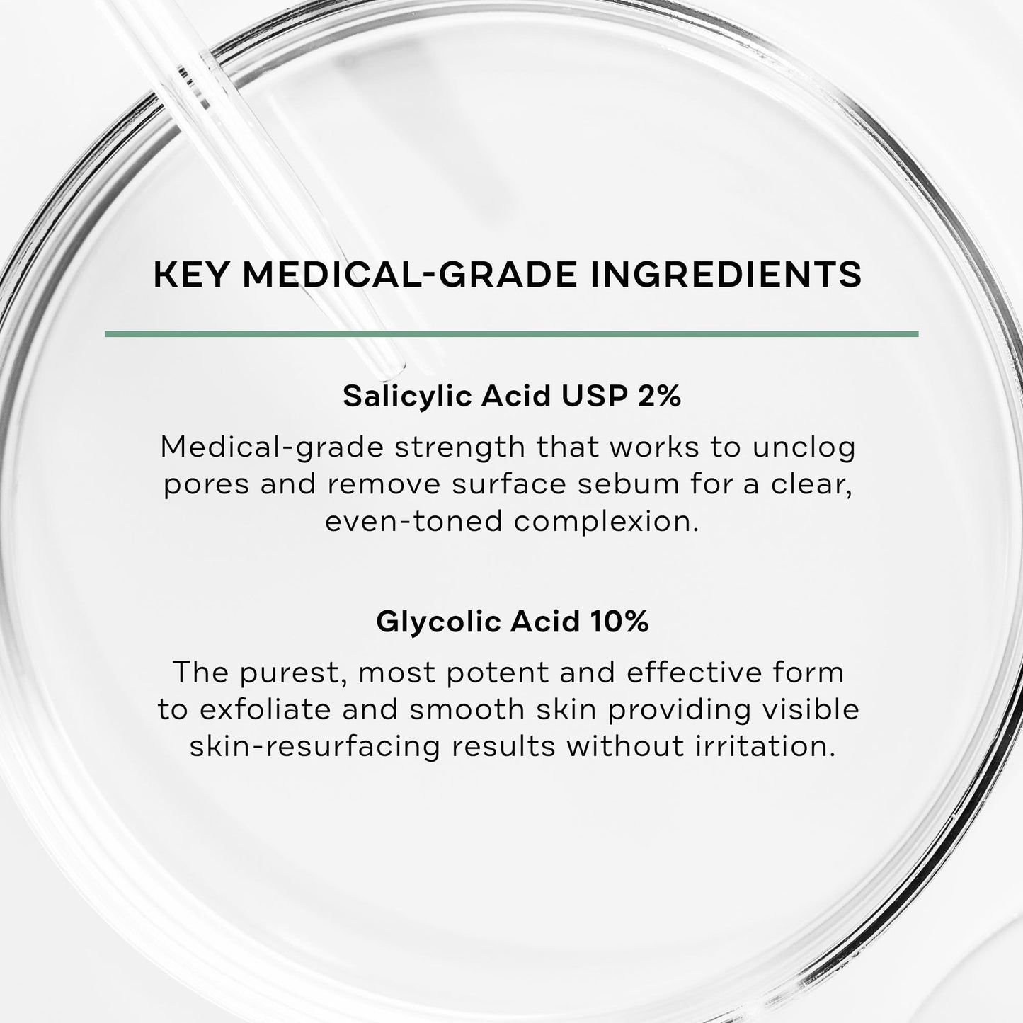 Replenix Gly-Sal Clarifying Acne Pads, 60 Count, Medical-Grade 10% Glycolic Acid & 2% Salicylic Acid Exfoliating Pads for Acne-Prone Skin, Help Clear