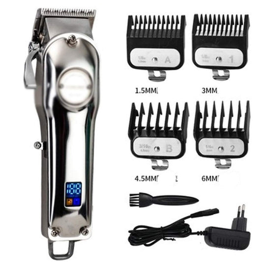 NSUQOA JSEIAJB Professional Hair Cutter Clippers All-Metal Rechargeable Hair Trimmer for Barber Men Electric Beard Shaver Hair Cutting Machine Beauty and Personal Care NSUQOA