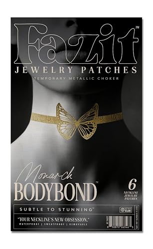 Fazit Makeup Patches - Monarch Bodybond - Glow Up Make-Up Patches - Cute Glitter Makeup Accessories for Women - Cosmetic Body Glitter