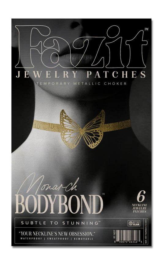 Fazit Makeup Patches - Monarch Bodybond - Glow Up Make-Up Patches - Cute Glitter Makeup Accessories for Women - Cosmetic Body Glitter Beauty & Personal Care Fazit