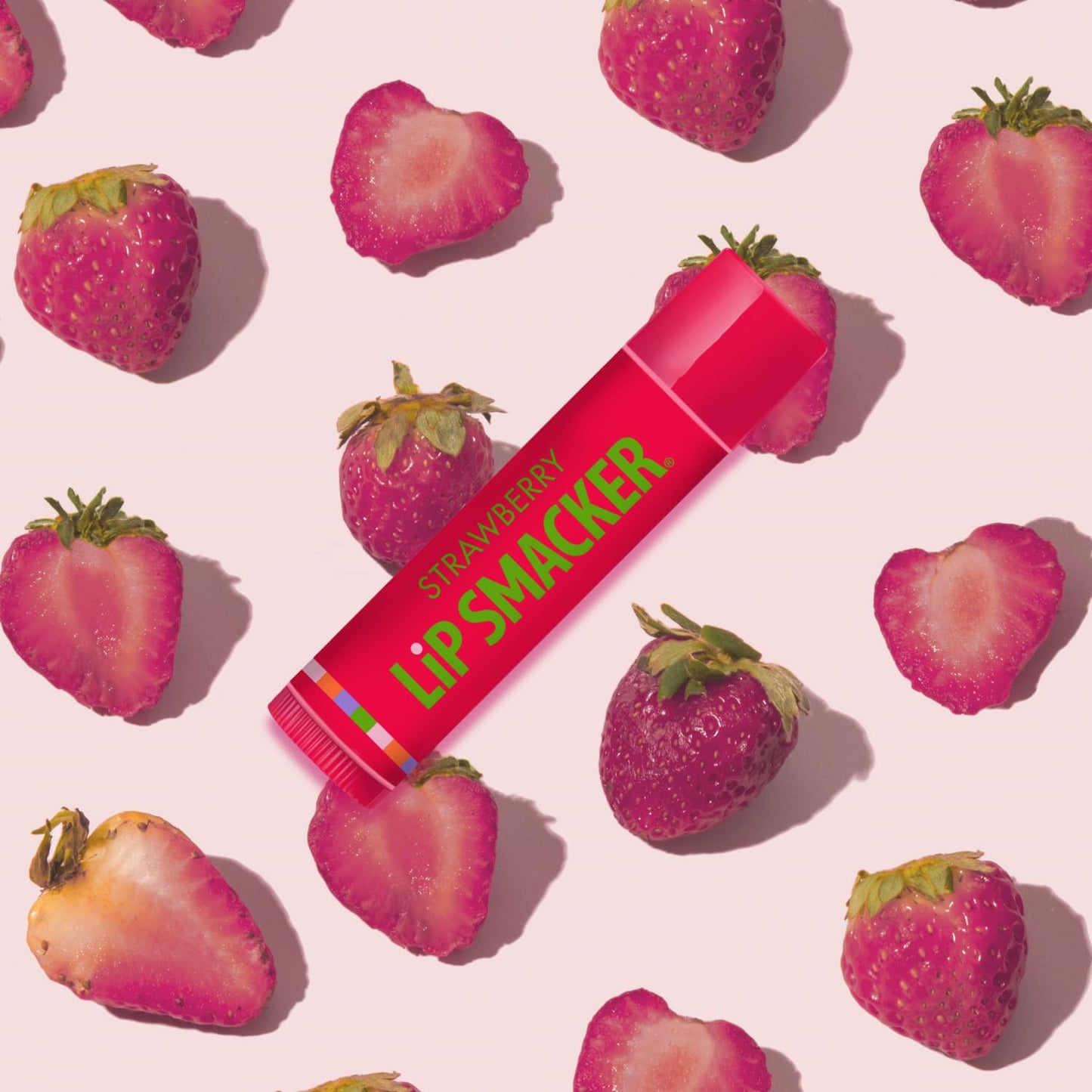 Lip Smacker Strawberry Lip Balm, 0.14 oz (Pack of 12)