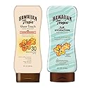 Hawaiian Tropic SPF 30 Broad Spectrum Sunscreen and After Sun Pack with 8oz Sheer Touch Moisturizing Sunscreen Lotion and 6oz Silk Hydration