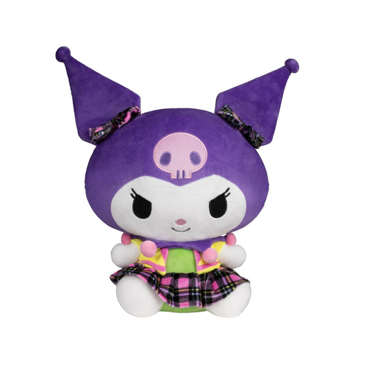 Jazwares Hello Kitty and Friends, 12-Inch Kuromi Neon Plush - Officially Licensed Sanrio Product from Ages 6+