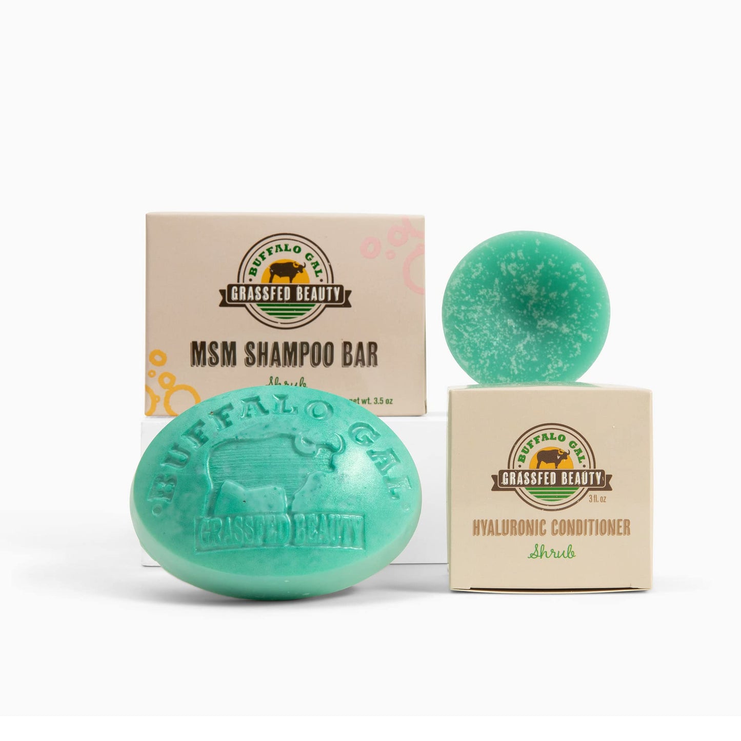 MSM and Tallow Shampoo Bar + Hyaluronic and Tallow Hair Conditioner Bar, Solid Bar Shampoo and Conditioner for Hair Growth, Non-Soap, For All Hair